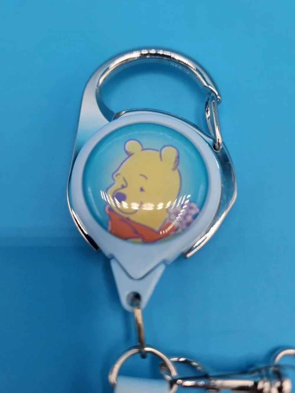 Disney Winnie the Pooh Cherry Blossom Hunny Retractable Lanyard ID Holder NEW